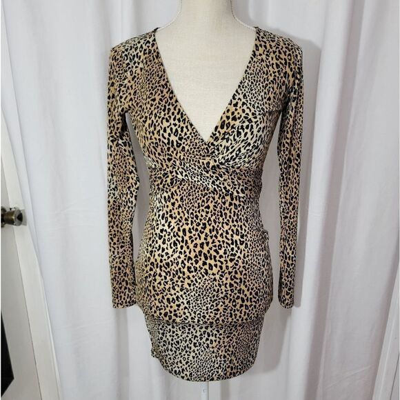 Divided H&M long sleeve leopard print dress - Picture 9 of 9